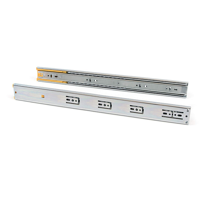 Emuca 3051405 Set Schubladenführungen, Vollauszug mit Rollen gedämpftes Scharnier 45mm x 500mm, Lot