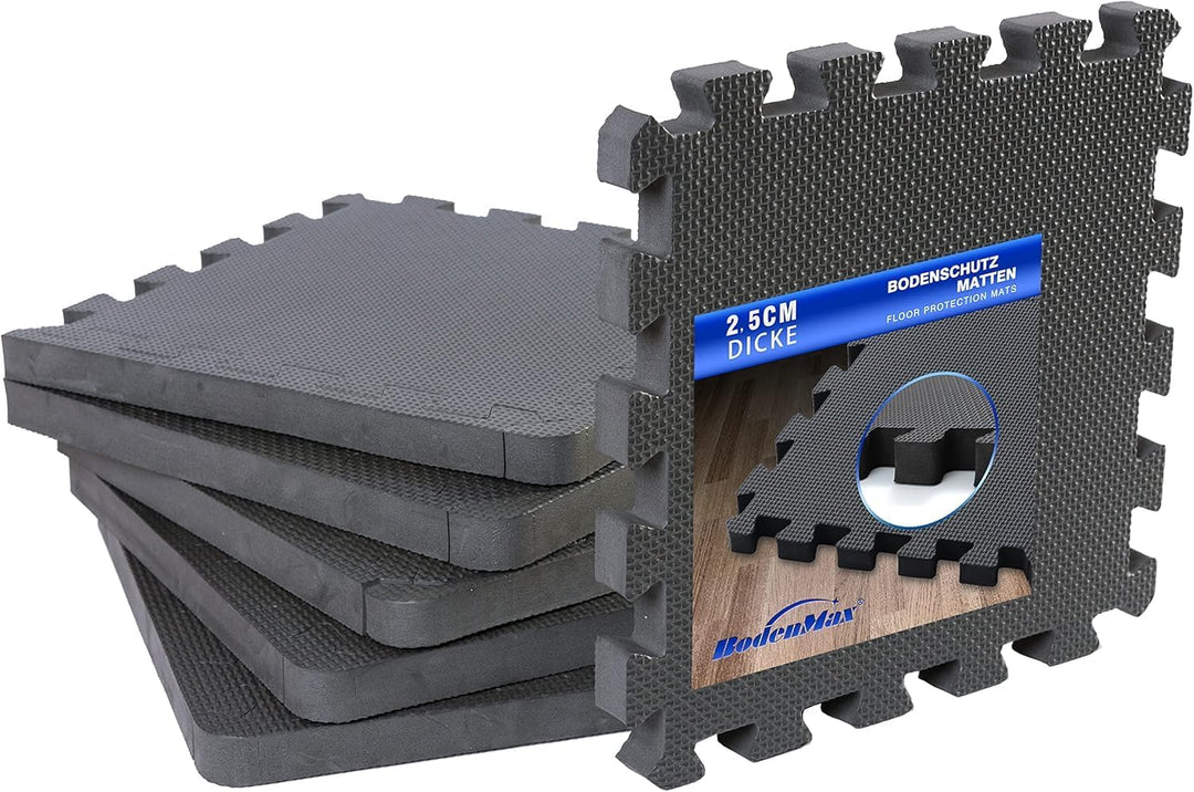 BodenMax Bodenschutzmatte Sportmatte Puzzlematte Fitnessmatte rutschfest Bodenschutz Pool Unterlegma