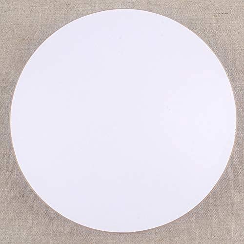 KUNSTIFY Töpferscheibe I Rund I 20cm Durchmesser, Höhe 5 cm MDF Drehscheibe Drehteller für Töpferei