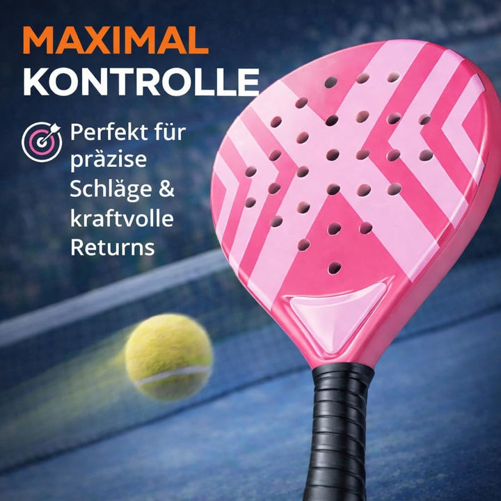 Padelschläger Set für Erwachsene Profi Racket – mit Meshtasche Padel Tennis Schläger für Anfänger un