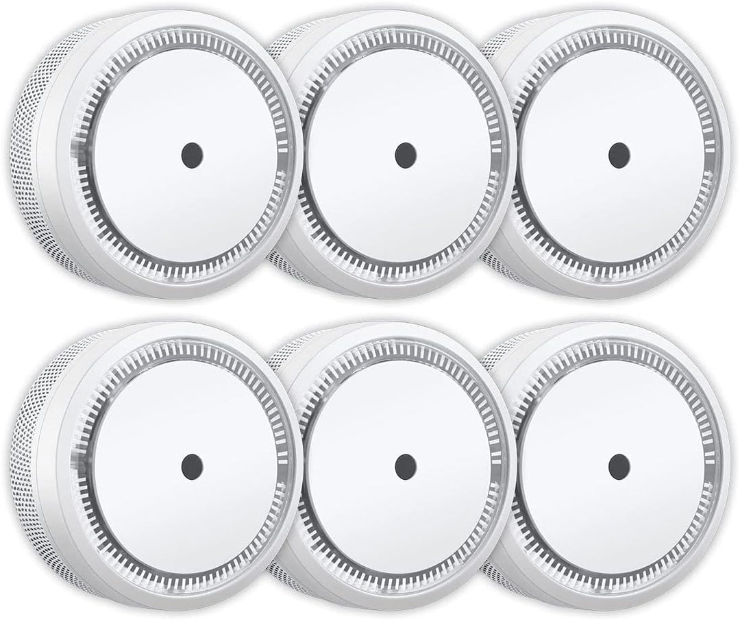 ELRO FS801061 FS8010 Mini Rauchmelder-Kompakt Design-mit 10 Jahres Batterie-EN 14604-6-Pack Rauchmel