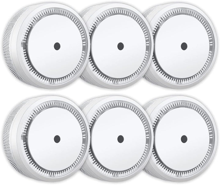 ELRO FS801061 FS8010 Mini Rauchmelder-Kompakt Design-mit 10 Jahres Batterie-EN 14604-6-Pack Rauchmel