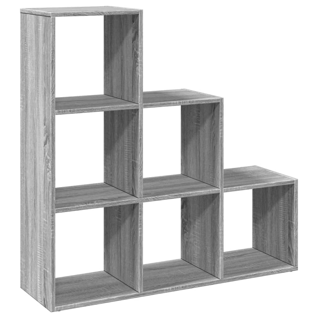 vidaXL Raumteiler Bücherregal 3 Etagen, Standregal Treppenregal für Wohnzimmer Schlafzimmer Büro, St
