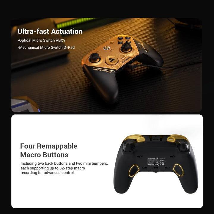 GameSir G7 Pro 8000 Hz Kabelloser PC Gaming Controller, Ultraschnelles PC Gamepad mit geringer Laten