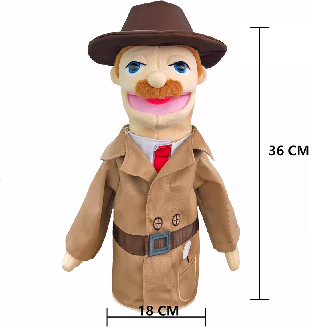 Theater-Handpuppen für Kinder,inklusive Lehrer,Polizist,Bauer,Pirat,Detektiv usw.mit beweglichen off