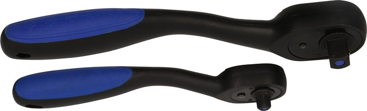 BRILLIANT TOOLS BT023002 Umschaltknarren-Satz, 2-tlg, 1/4", 1/2" [Powered by KS TOOLS] 2-tlg. 1/4",