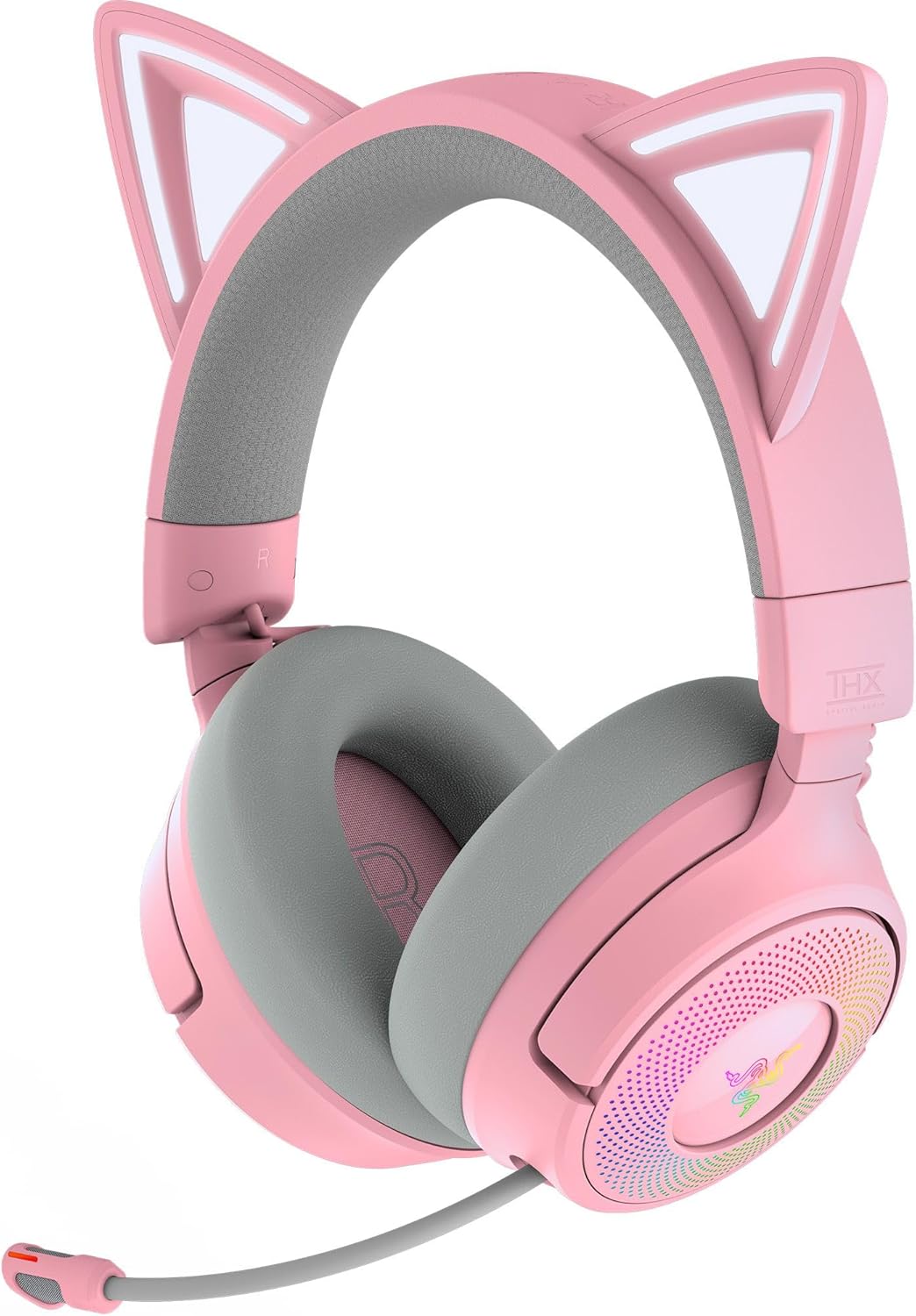 Razer Kraken Kitty V3 Pro - Kabelloses RGB-Kitty-Headset für Gaming - Reaktive Streaming-Katzenohren