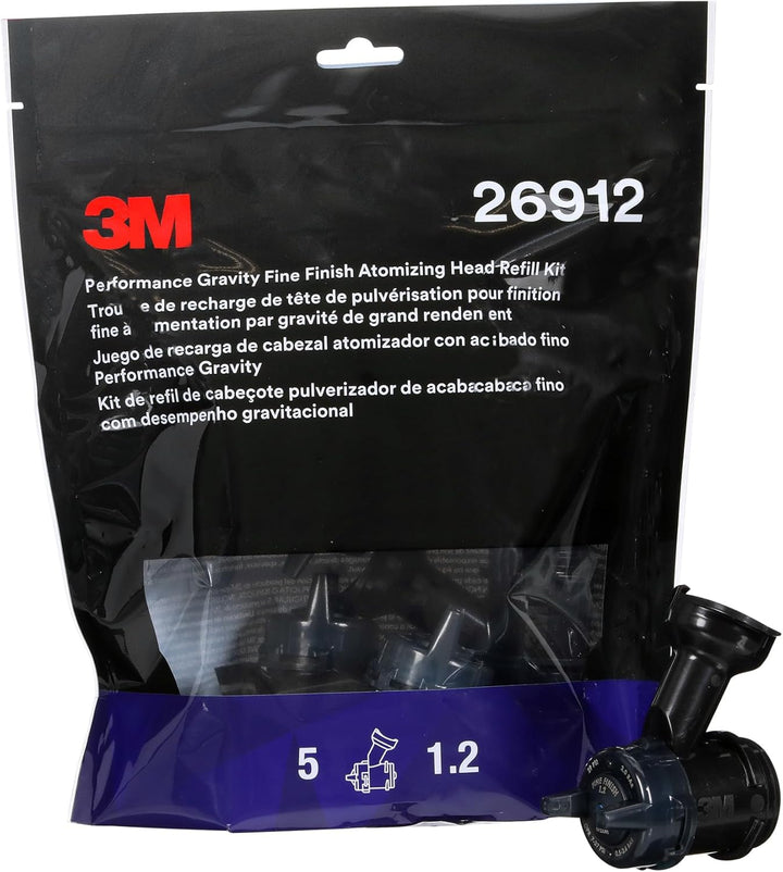 3M Fine Finish Hochleistungsdüsenkopf für Fliessbecher, 1.2 mm, blau, 26912 Blue 1.2 Fine Finish, Bl