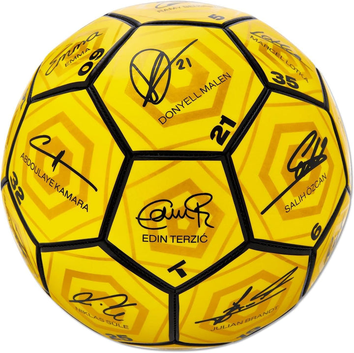 Borussia Dortmund Unisex Jugend BVB Unterschriftenball 2023/24 Fussball, Gelb, 5 Single, Single