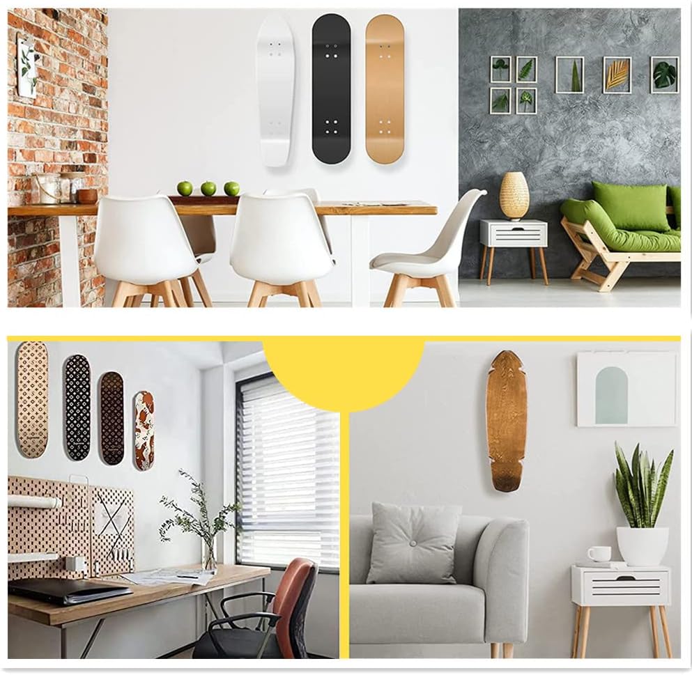 3 Stück Skateboard Wandhalterung Skateboard Halterung Wand Skateboard Display Skateboard Rack für Sk