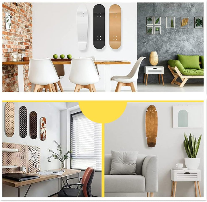 3 Stück Skateboard Wandhalterung Skateboard Halterung Wand Skateboard Display Skateboard Rack für Sk