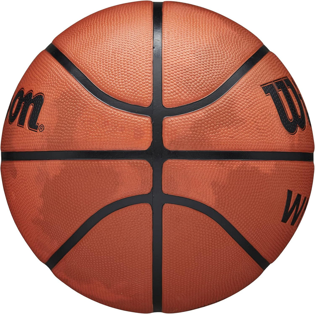 WILSON WNBA Heir Series Basketbälle für Damen, offiziell, Grösse 15,2–72,4 cm Rauchgrau – Orange/Gra
