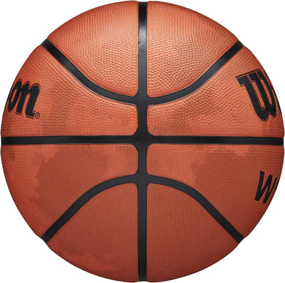 WILSON WNBA Heir Series Basketbälle für Damen, offiziell, Grösse 15,2–72,4 cm Rauchgrau – Orange/Gra