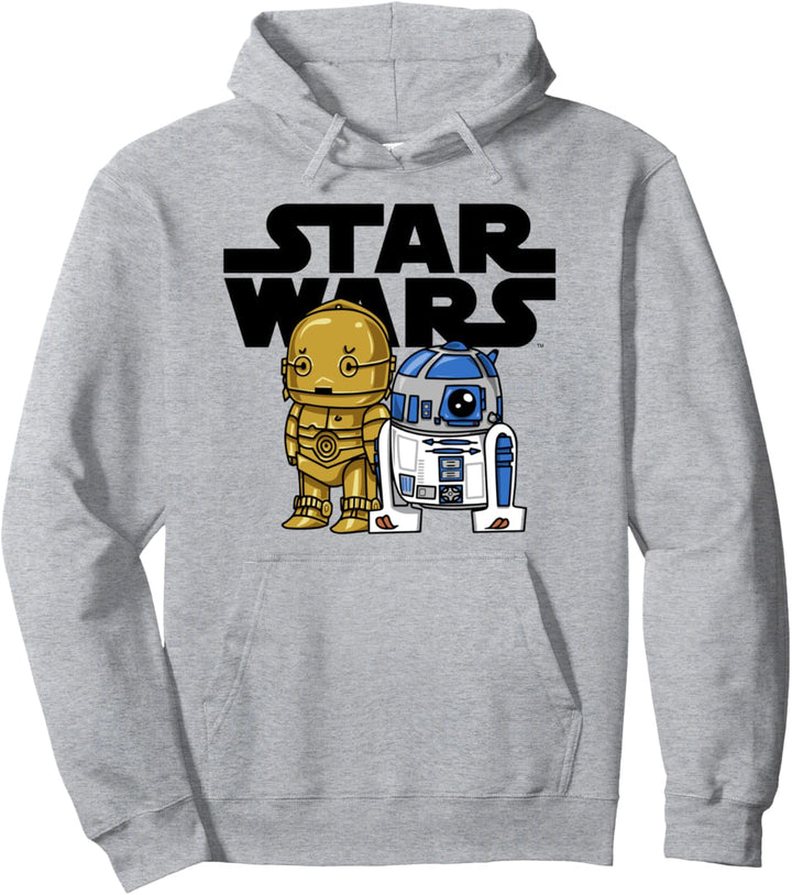 Star Wars Boba R2-D2 and C-3PO Cute Cartoon Pullover Hoodie