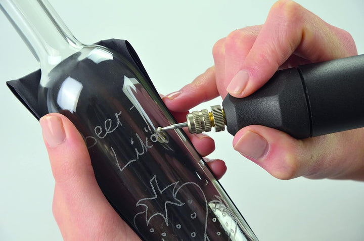 Pebaro 0508EKR Elektrischer Bastel-Drill, extra starke Kleinbohrmaschine mit Kugellager, 4 Schleifst