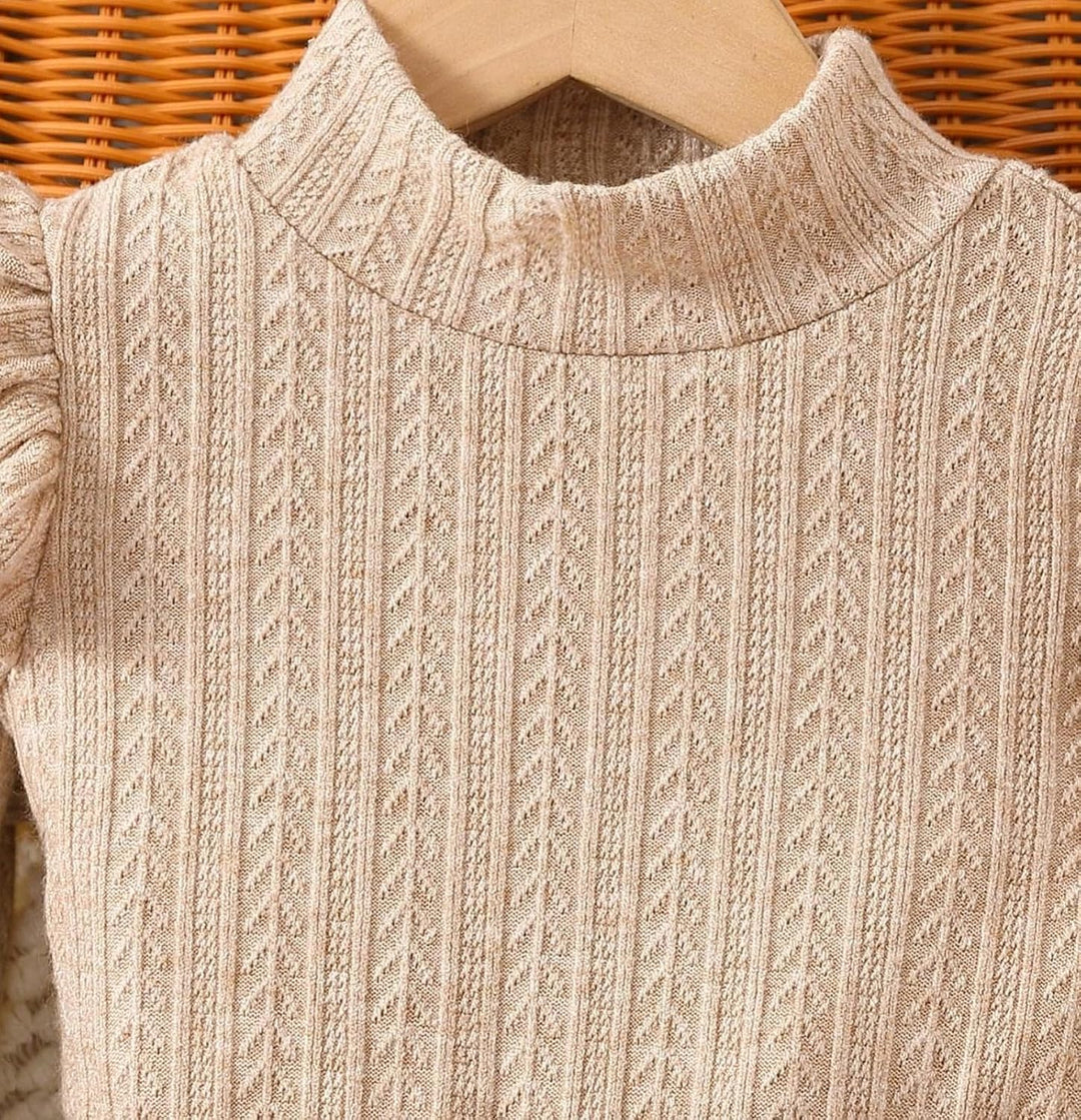 Miipat Kleinkind Mädchen Kleidung Set Mädchen Outfits Set Lange Ärmel Pullover Tops mit Mini Rock Se