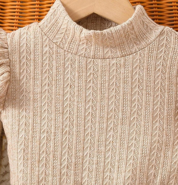 Miipat Kleinkind Mädchen Kleidung Set Mädchen Outfits Set Lange Ärmel Pullover Tops mit Mini Rock Se