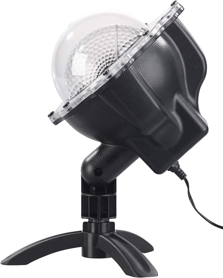 Lunartec Schnee Projektor: LED-Kugellampe mit Schneefall-Effekt und Ausschalt-Timer, weiss, IP44 (Sc