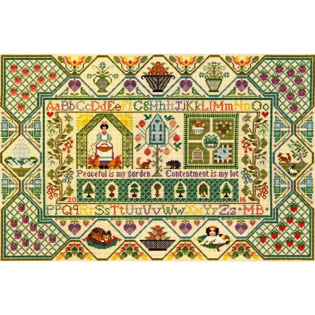 Bothy Threads Kreuzstich-Set Friedlicher Garten, 51x34cm, XS11, Zählmuster