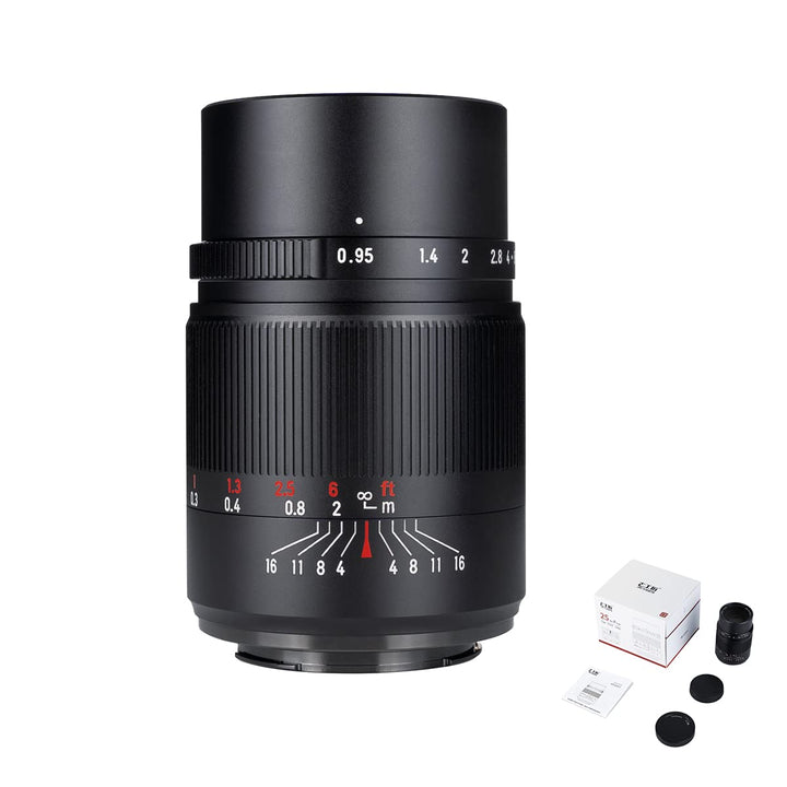 7artisans 25mm F0.95 APS-C Dokumentarfotografie Grosse Blende Spiegellose Kamera Festbrennweite für