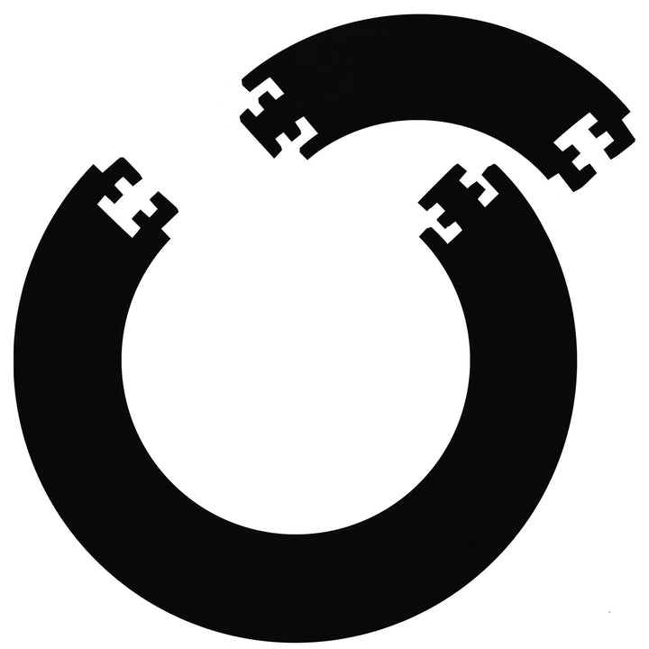 Designa Darts Dartscheiben-Umrandung, langlebig, leicht, Eva-Puzzle-Ring-Design, mehrere Farben Schw