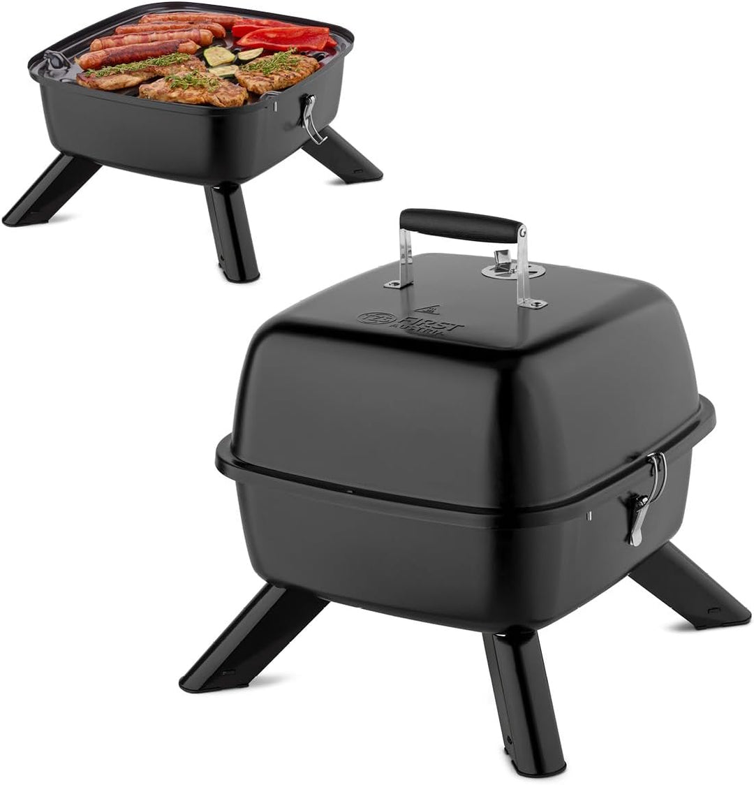 TZS First Austria 2in1 Elektrogrill Kugelgrill - extrem stabiler & kompakter BBQ Hybrid Elektrogrill