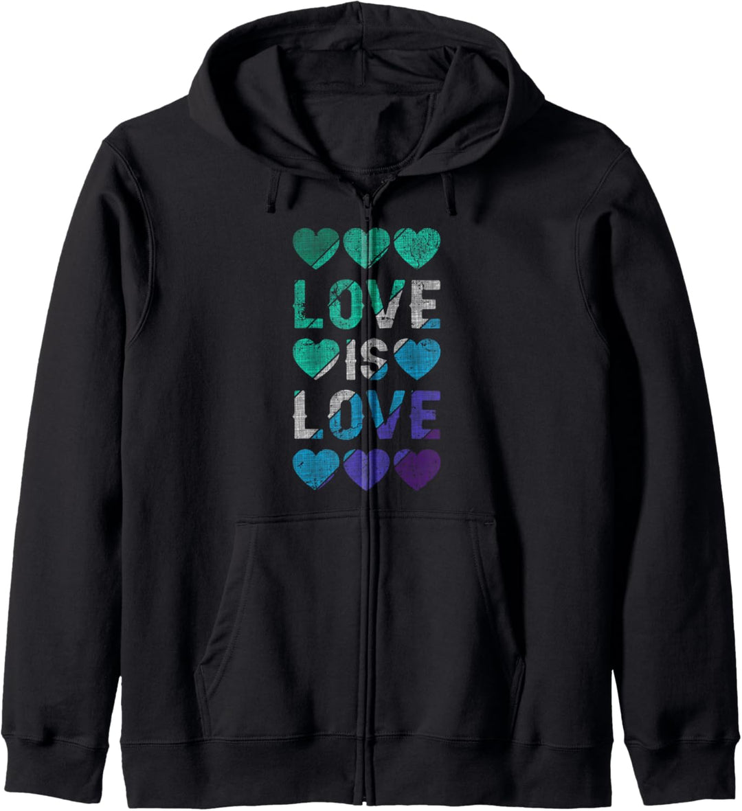 Gay Männer, Herzen, Liebe ist Liebe, LGBT-Stolz Kapuzenjacke