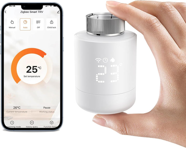 【2023 Neu】 MIUCDA Heizkörperthermostat Zigbee Smart Heizung Thermostat, Energiesparen, Programmierba