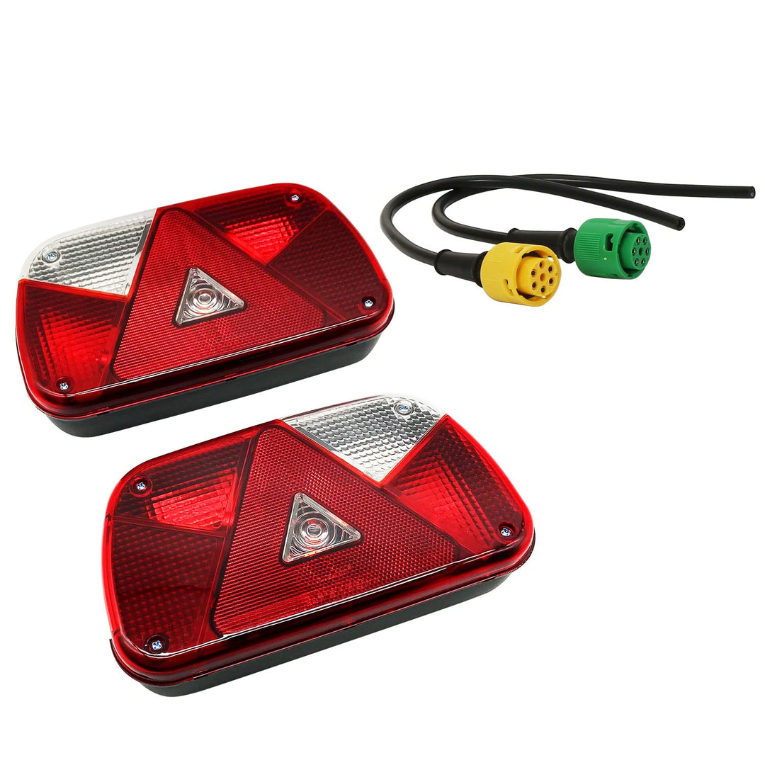 ETUKER 1Pair Anhänger Rückleuchten Kit Anhänger Rückleuchte, 12V Universal Wasserdichte Anhänger Rüc