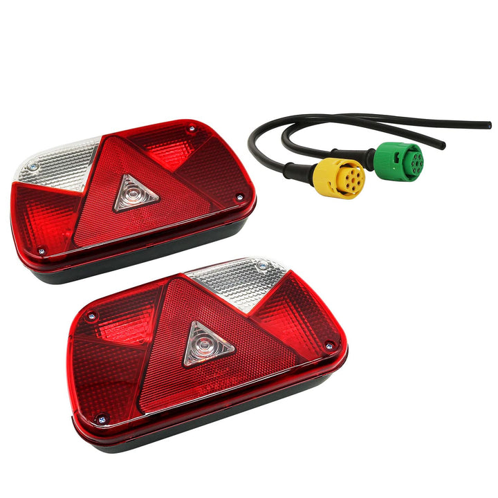 ETUKER 1Pair Anhänger Rückleuchten Kit Anhänger Rückleuchte, 12V Universal Wasserdichte Anhänger Rüc