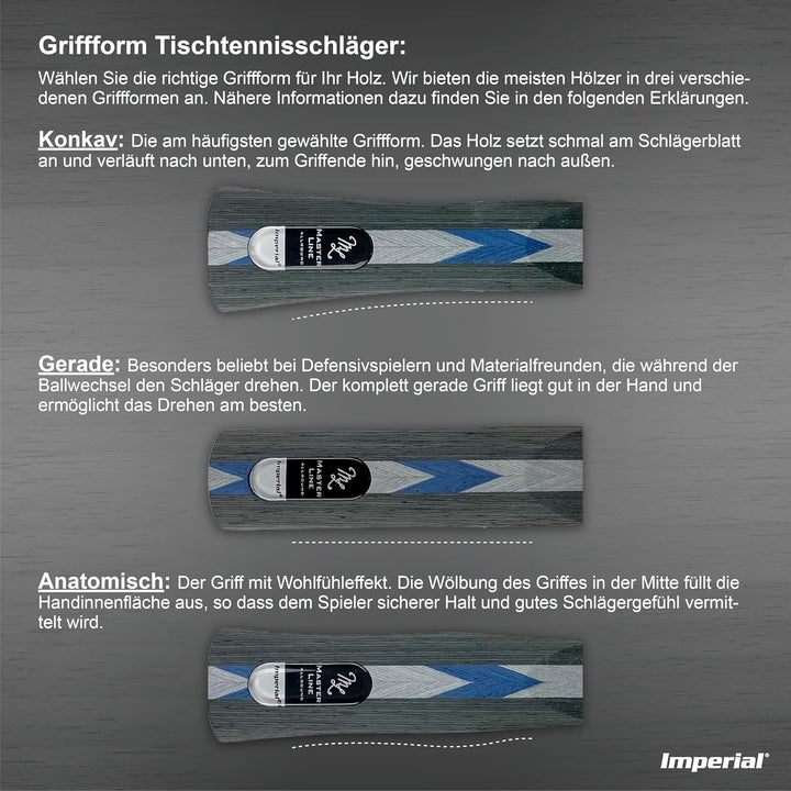 Imperial Master Line | Premium Tischtennisholz | 5 Furniere | Spielstile Offensiv, Allround & Defens