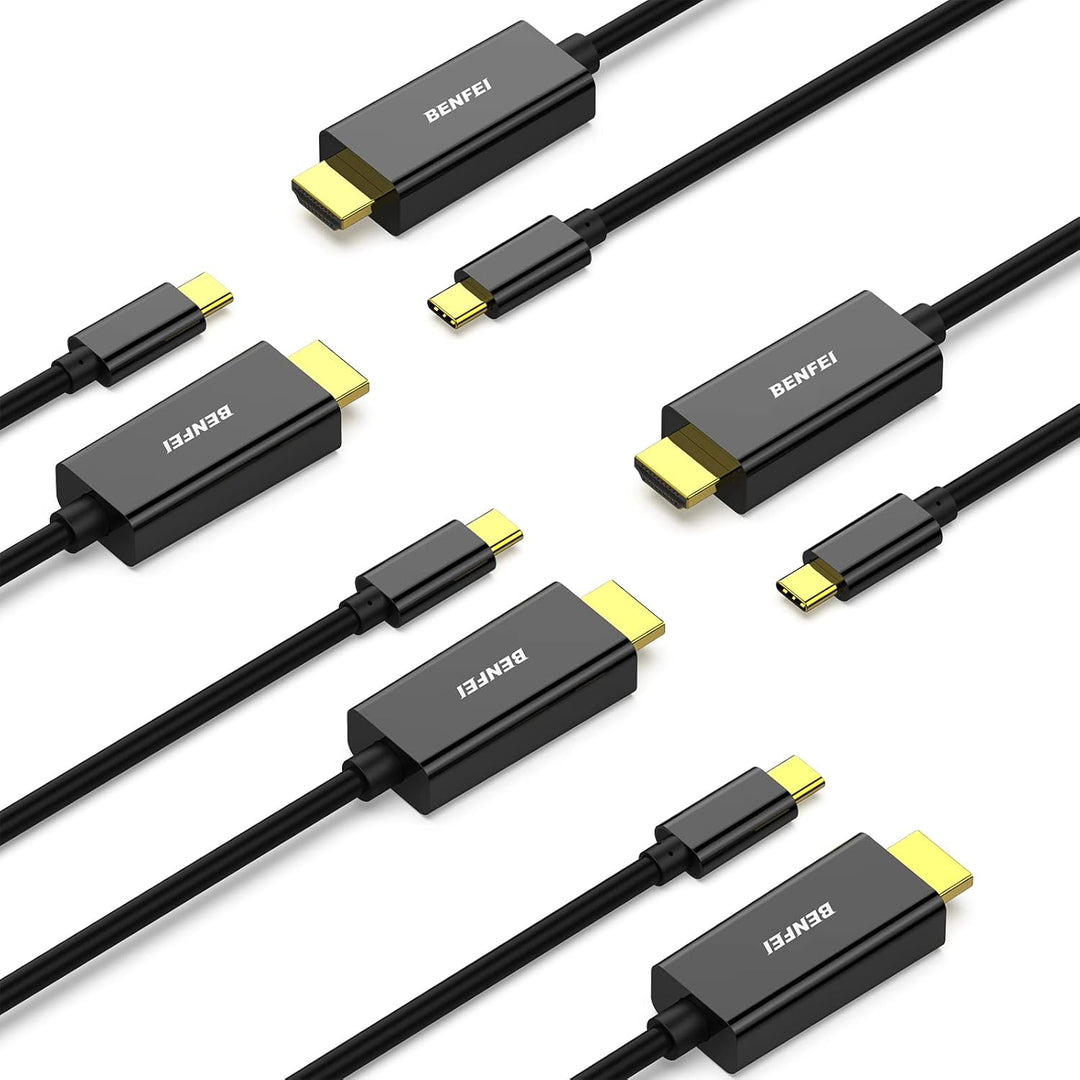BENFEI USB C auf HDMI Kabel 4K 1,8m, 5 Stück Typ C auf HDMI Kabel [kompatibel Thunderbolt 3/4] für i
