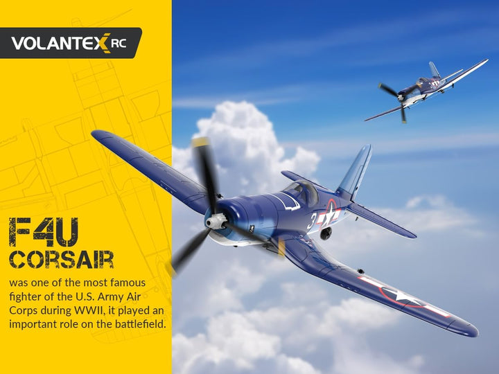 F4U RC Flugzeug, 2.4Ghz 4CH Jagdflugzeug Corsair Ferngesteuertes Flugzeug Spielzeug Kunstflug Flugze