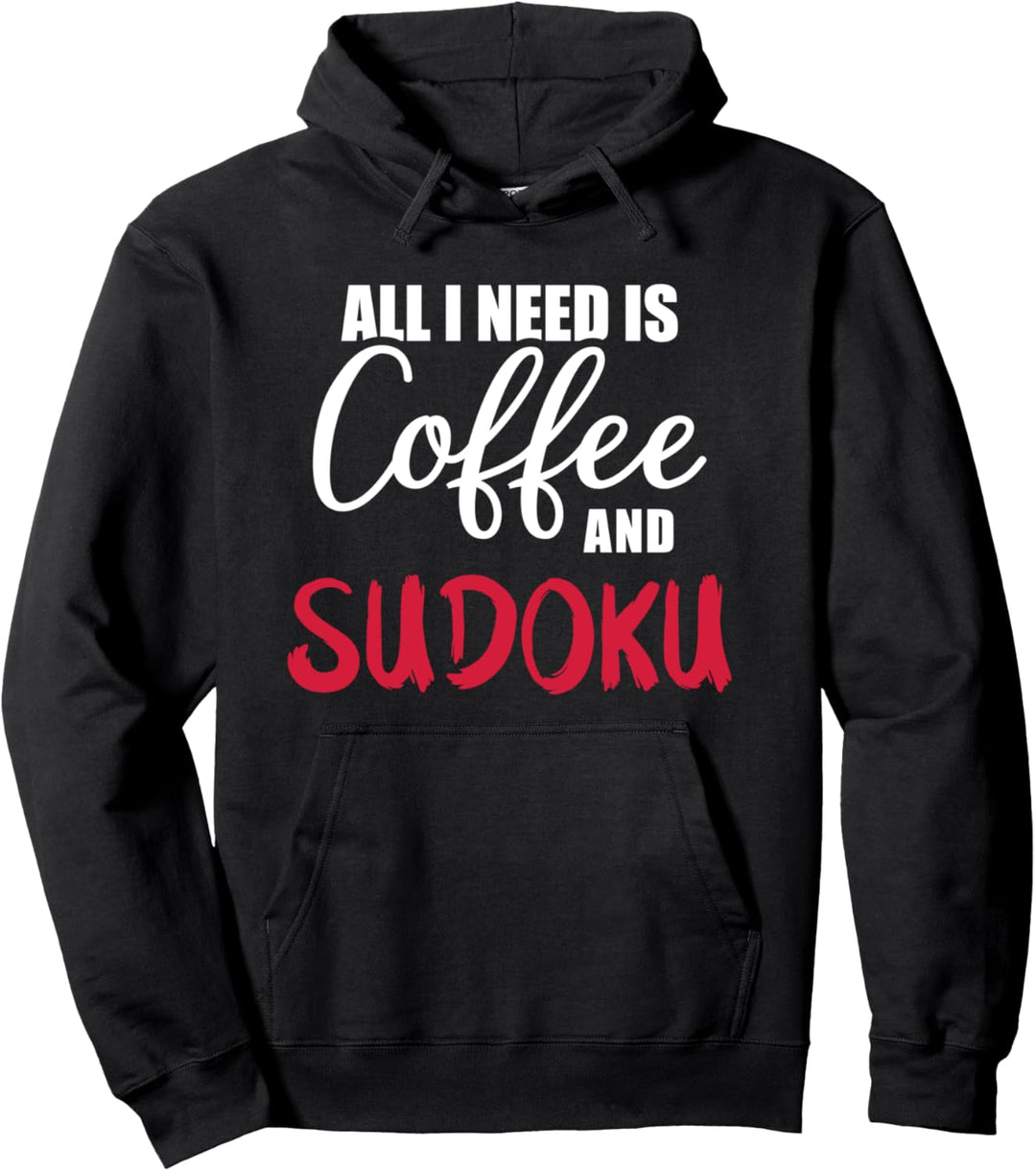 Sudoku Kaffee Spruch Pullover Hoodie
