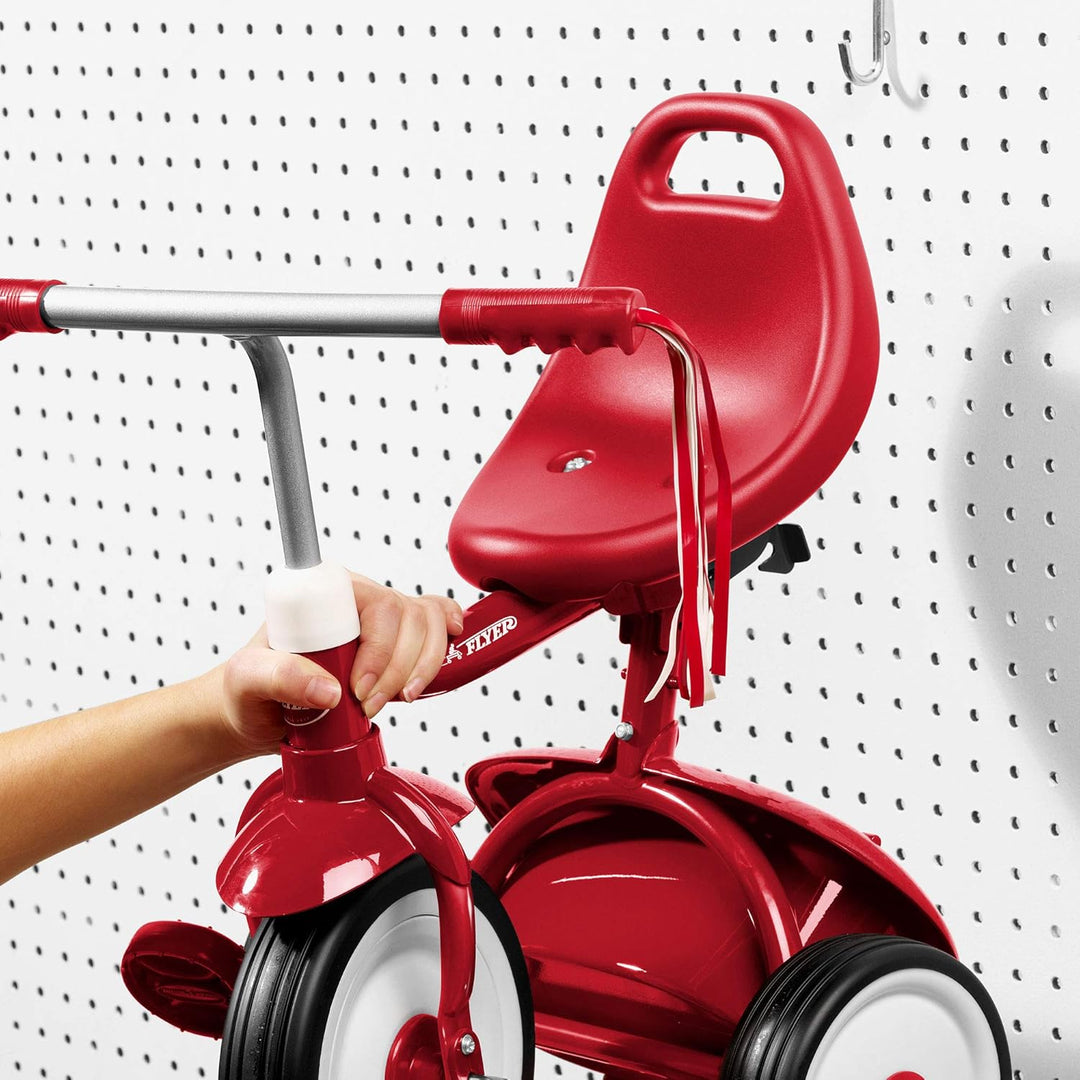Radio Flyer Fold 2 Go Trike Toddler Ride On to, Red, For Ages 1-3 Years, Red