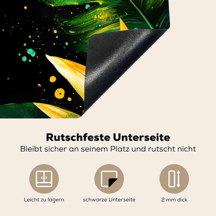 Herdabdeckplatte 90x52 cm Einteilig Abdeckplatten Cerankochfeld Abdeckung Ceranfeld Herdplattenabdec
