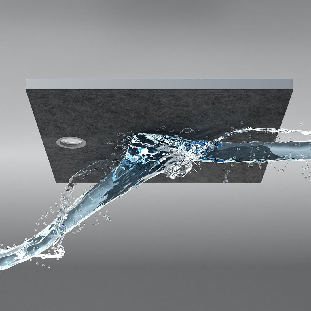 AQUABAD Duschwanne/Duschtasse Villa mit LeakProtect Technologie Smooth White 80x80cm Viertelkreis R5