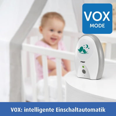 reer 50040 Babyphone Neo Digital – 100% abhörsicher, strahlungsarm, 250m Reichweite, 1 Stück (1er Pa