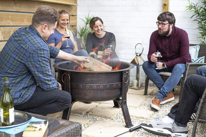 La Hacienda Brava Ø 80 cm Feuerkorb - Feuerkorb für den Garten - Feuertonne & Feuerstelle - Feuersch