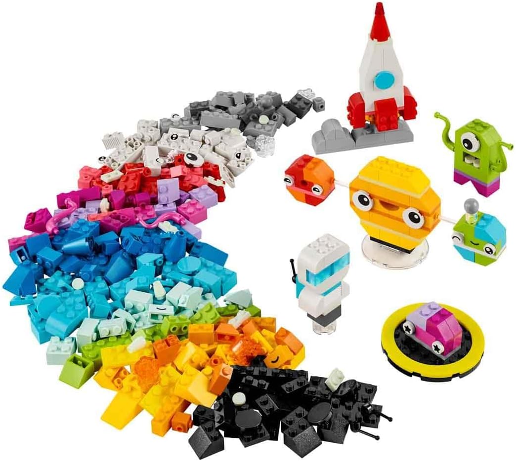 LEGO Classic Kreative Weltraumplaneten, baubares Sonnensystem-Modell für Kinder, Weltraum-Spielzeug
