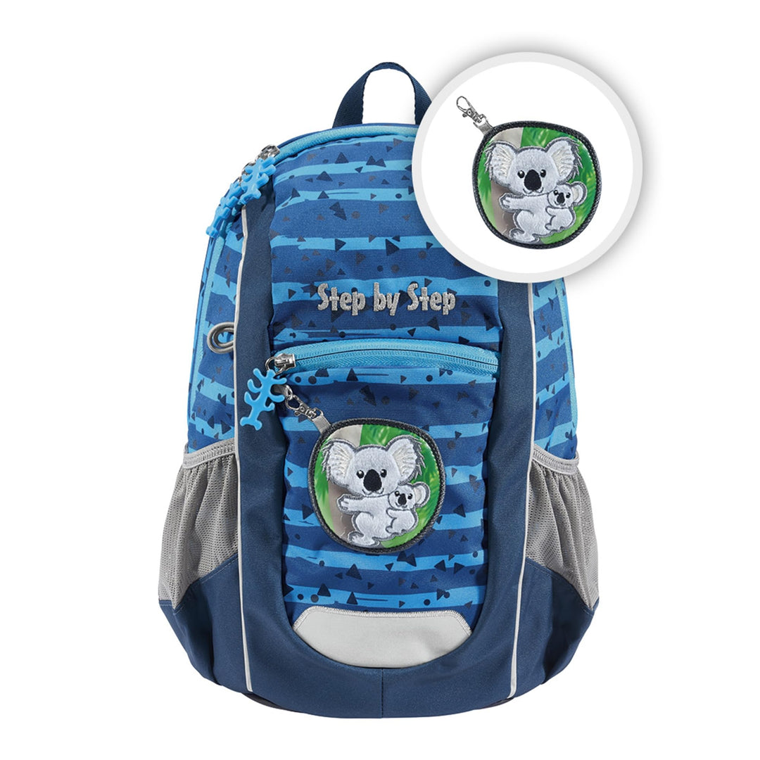 Step by Step Rucksack-Set KIGA Maxi „Koala Coco“, blau, separates Innenfach, ergonomischer Mini-Ruck