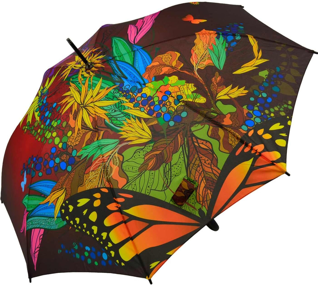 Doppler Damen Regenschirm Automatik Stockschirm Auf-Automatik Bouquet, Stockschirm Auf-Automatik Bou