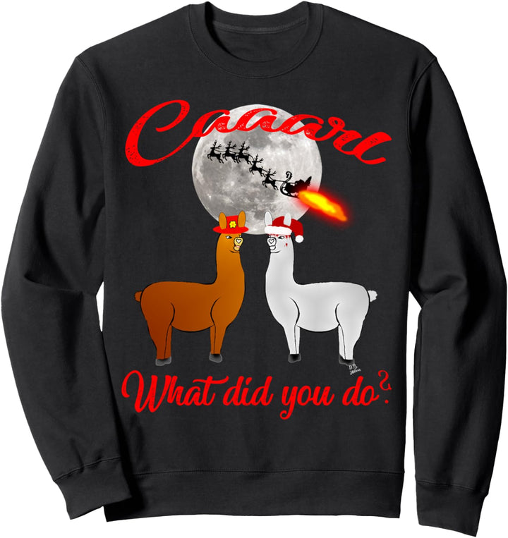 Lamas mit Hüten Weihnachtsedition ugly sweater Weihnachts Sweatshirt
