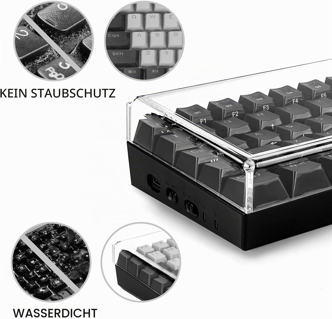 Geekria Premium Acryl-Tastaturabdeckung für 60% kompakte 61-Tasten-Tastatur, kompatibel mit Razer Hu