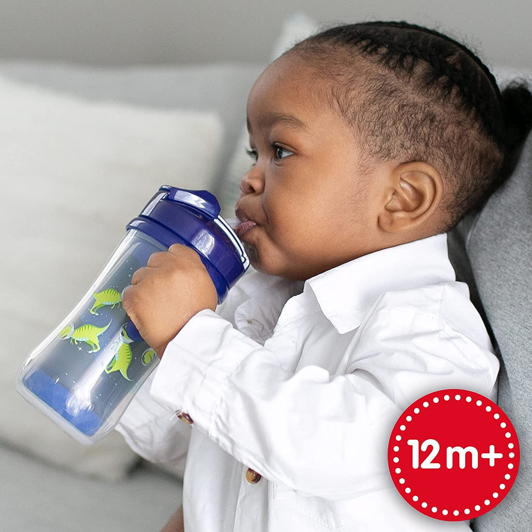 Dr. Brown's Milestones Isolier-Trinkhalm-Becher, Blau, 2 Stück Blau Straw Cup, Blau Straw Cup