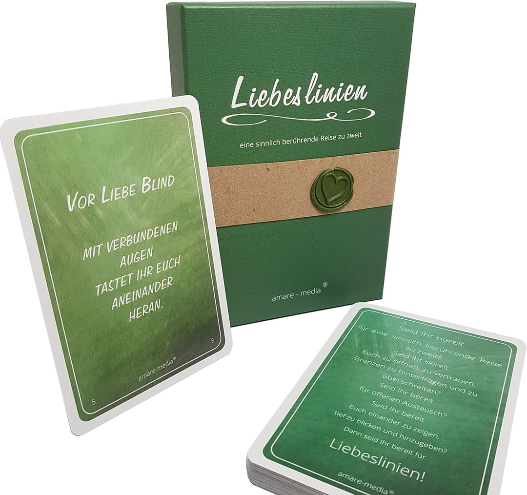 amare-media Kartenset Liebeslinien - eine sinnlich berührende Reise zu zweit