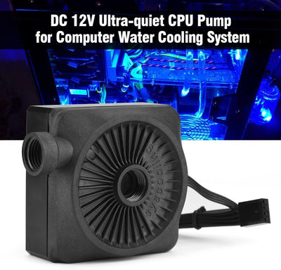 ASHATA-Wasserkühlpumpe, DC 12V Ultra-leise CPU-Pumpe für Computer-Wasserkühlsystem 500L/h G1/4-Gewin