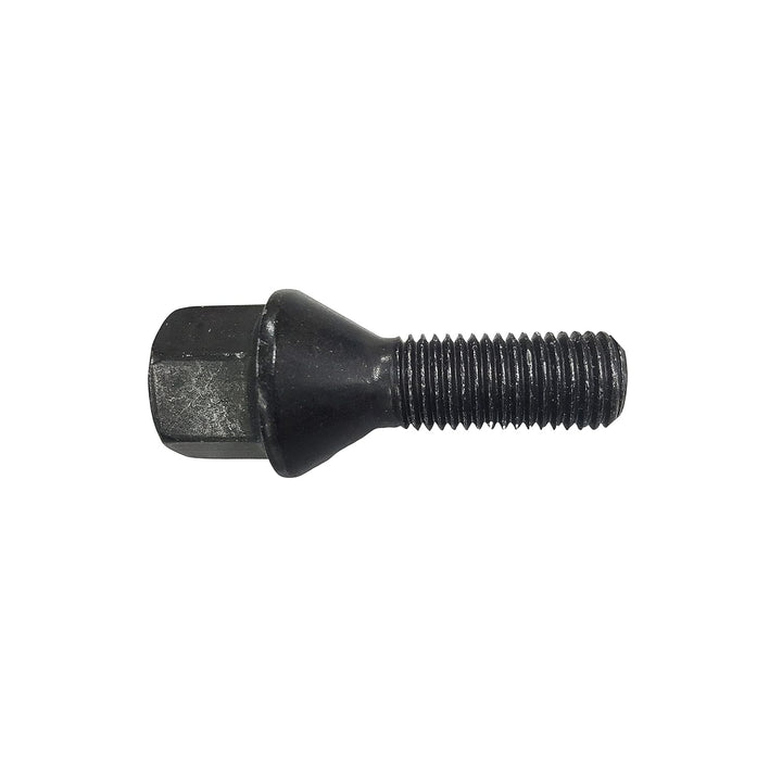 20 schwarze Tracer Radschrauben Radbolzen Kegelbund M14x1,25 28mm kompatibel mit BMW