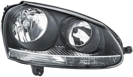 HELLA 1EG 247 007-621 Halogen-Hauptscheinwerfer - rechts - für u.a. VW Golf V (1K1) Rechts Schwarz,