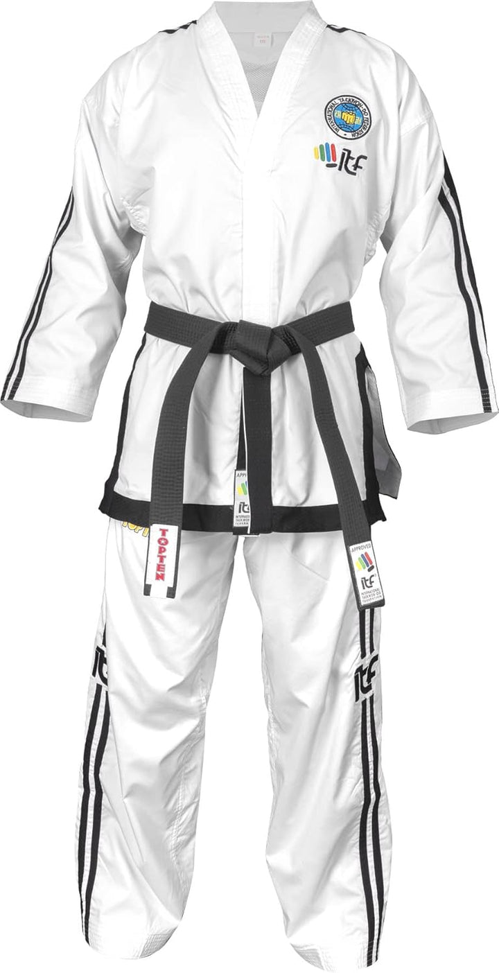 TOP TEN Taekwon-Do Grandmaster Dobok „Premium Gold“ (7. - 9. Dan) (ITF Approved) 170, 170